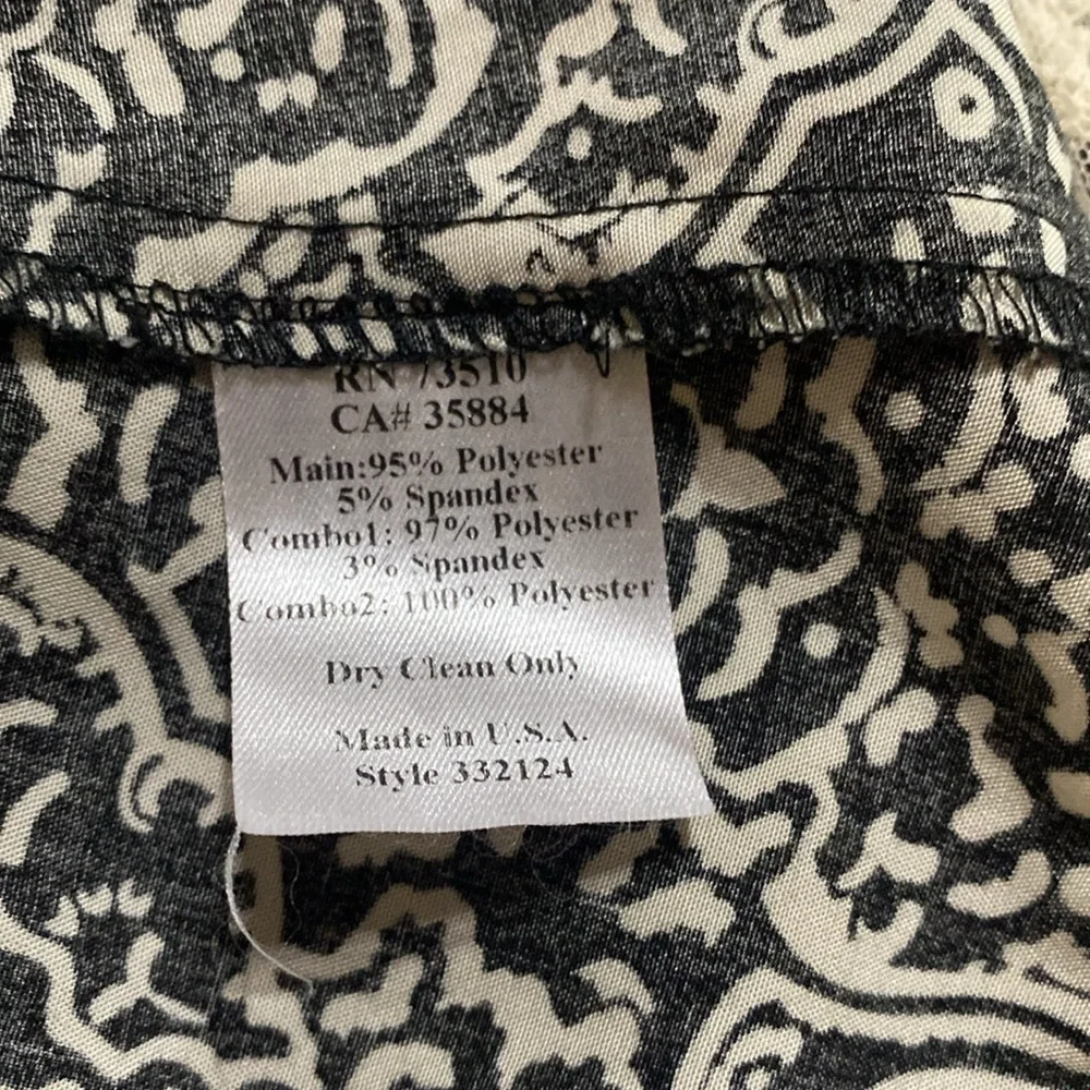 Ivy Jane Black Graphic Embellished Blouse - Picture 8 of 8